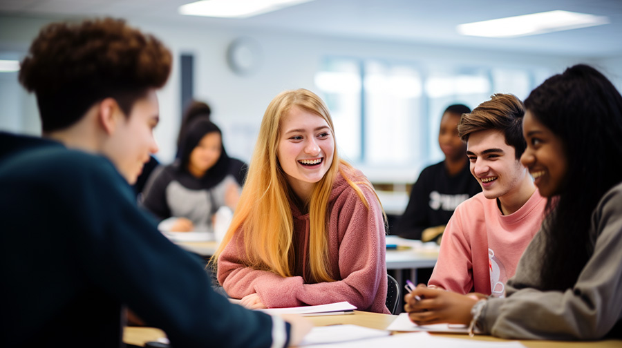 élèves en classe
