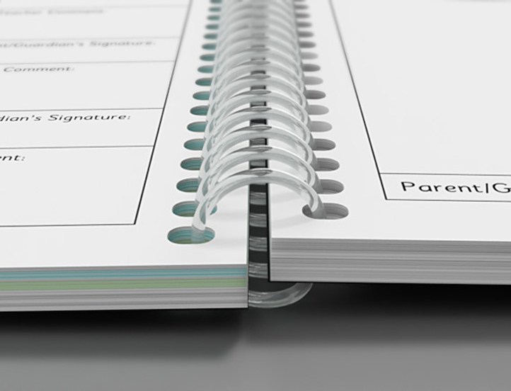 Agendas scolaires - Reliure spirale plastique