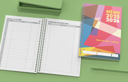 carnet de correspondance personnalisé